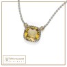 Collana Nodi intreccio pietra quadrata piccola